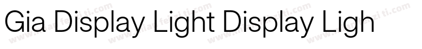 Gia Display Light Display Light字体转换